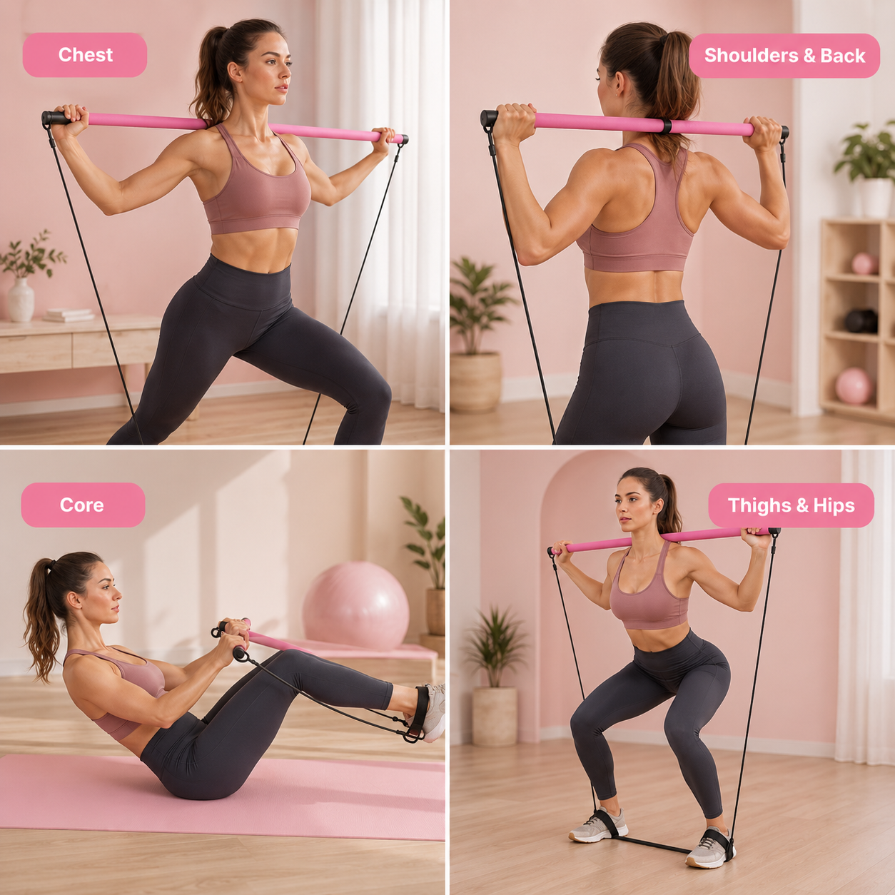 Pilates Bar – Full-Body Workout for Home